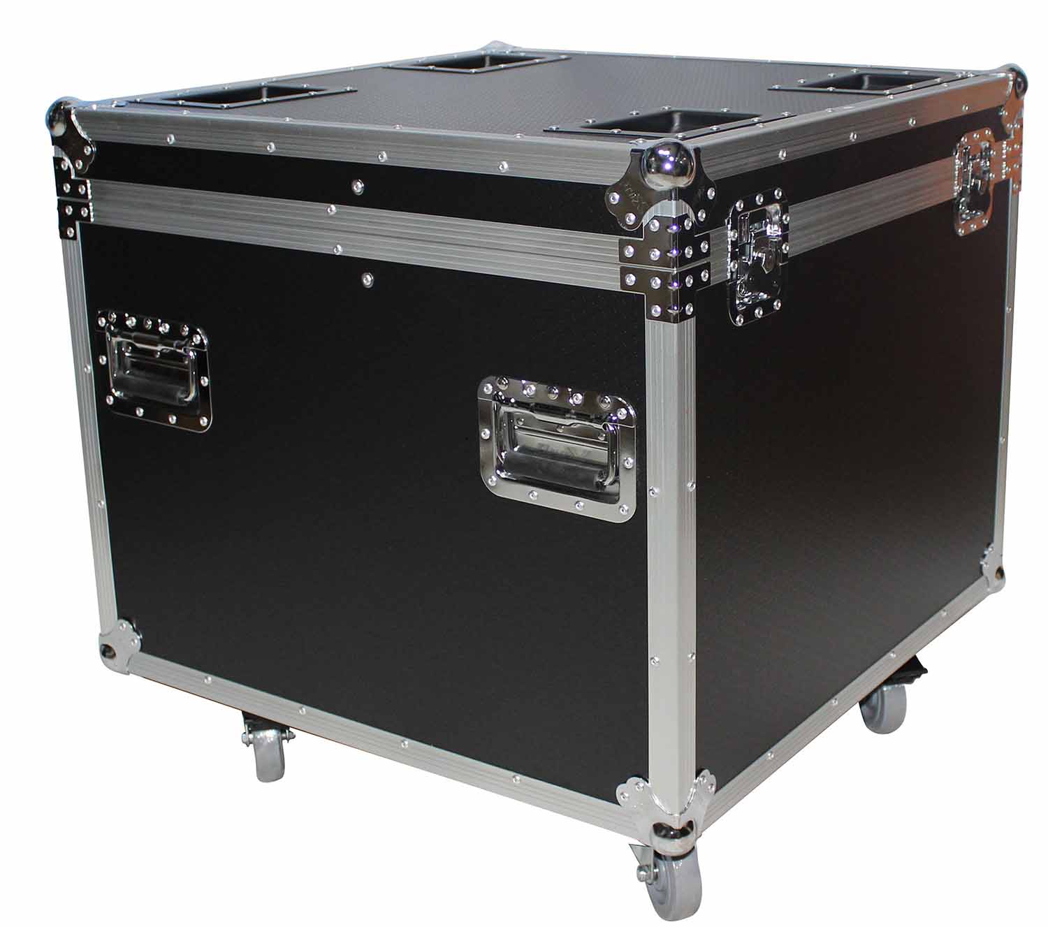ProX XS-UTL6 Heavy Duty Utility Trunk Case with Caster Cups 4 4" Casters - 29.5" x 29.5" x 29" - Hollywood DJ