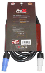 ProX XC-PWC12-10 High Performance 12AWG Blue to Gray Link Cable for PowerCon Compatible Devices - 10 Feet - Hollywood DJ