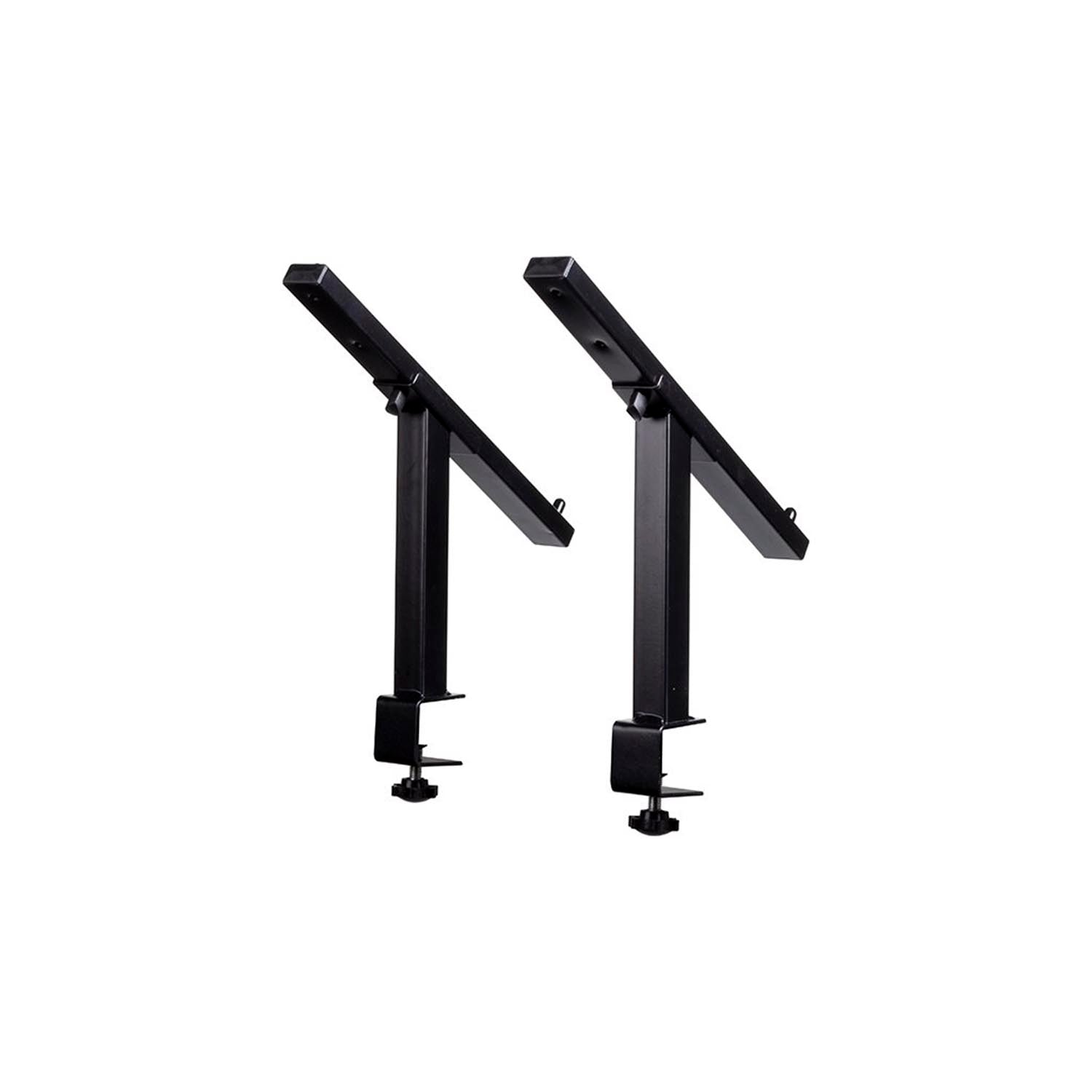 C-Stock: Headliner HL20002 La Brea Laptop Stand Brackets, Pair of Mounting Brackets with Table Clamps - Hollywood DJ