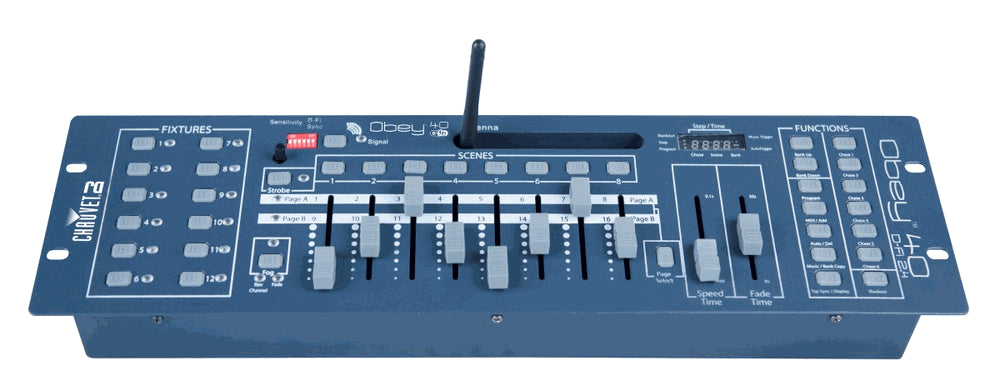 Chauvet DJ Obey 40 D-Fi 2.4 Wireless DMX Controller | LED Light Controllers - Hollywood DJ