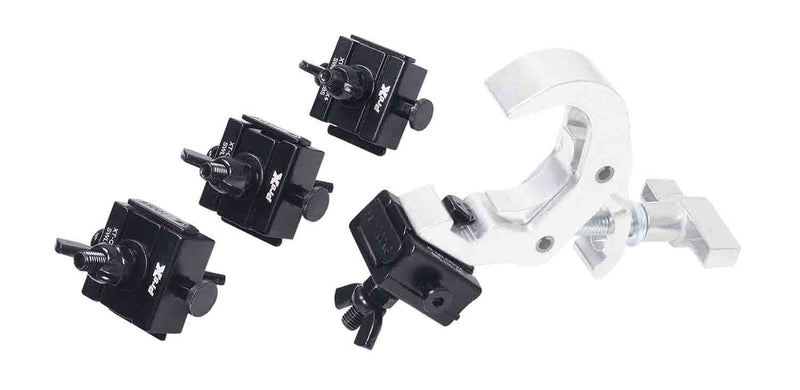 ProX XT-QSLIDERX4 Set of 4 Quick Release Sliding Truss Clamp Mounting Adapters ideal for Fastening Moving Heads - Hollywood DJ
