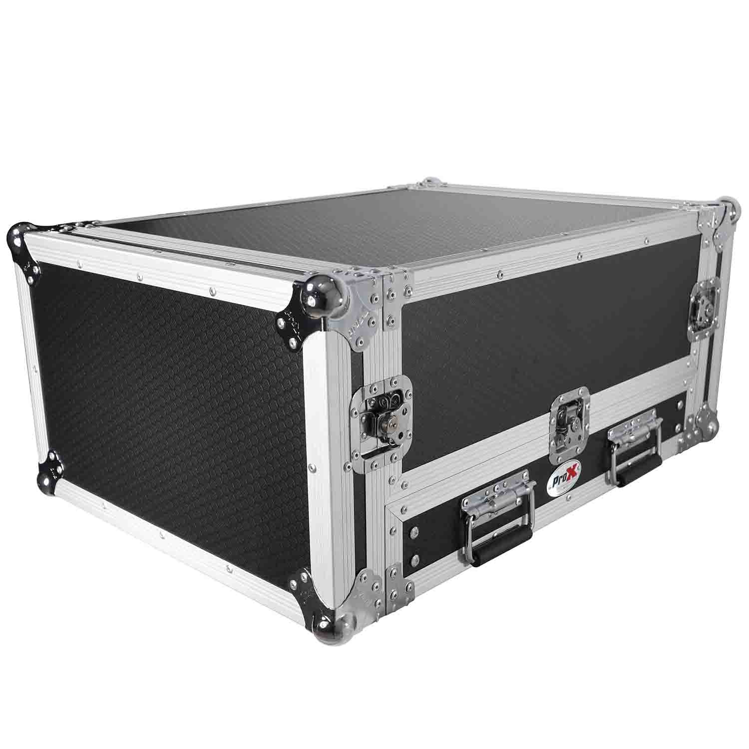 ProX T-2MRSS13ULT DJ Combo Flight Case For 13U Top Mixer-DJ and 2U Rack With Laptop Shelf ProX Cases
