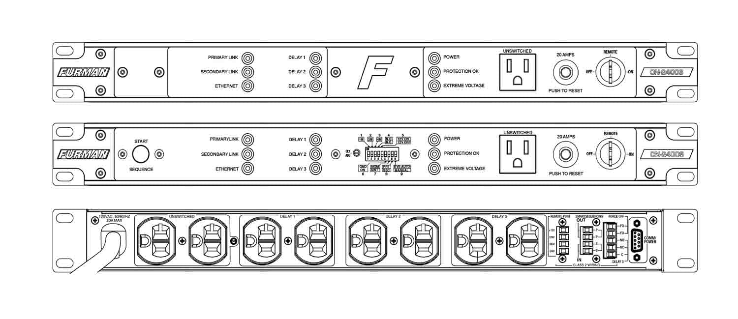 Furman CN-2400S 20A Smart Sequencing Power Conditioner - Hollywood DJ