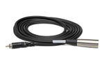 Hosa XRM-105, RCA Male to 3-Pin XLR Male Unbalanced Interconnect Cable - 5 Feet - Hollywood DJ