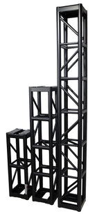 ProX XT-BT1208 BLK, 3mm Wall BoltX Black Bolted 12 Inch Professional Box Truss Segment - 8 Feet - Hollywood DJ