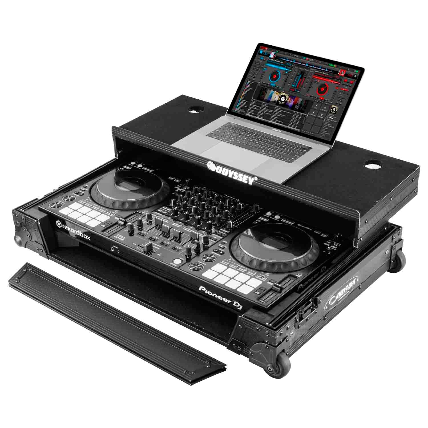 Odyssey 810233 Industrial Board Glide Style DJ Case for Pioneer DDJ-1000 DJ Controller - Hollywood DJ