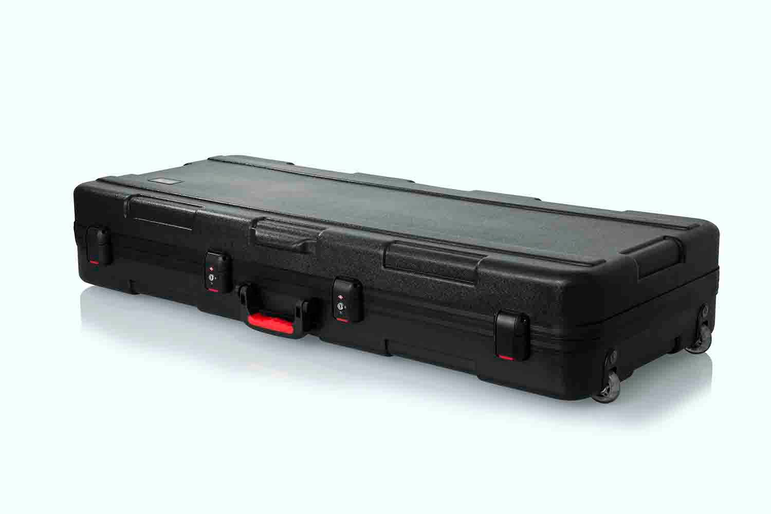 Gator Cases GTSA-KEY61 Keyboard Case for 61-note Keyboards with Wheels - Hollywood DJ