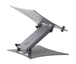 K&M 12195 Foldable Laptop Stand - Gray- Hollywood DJ