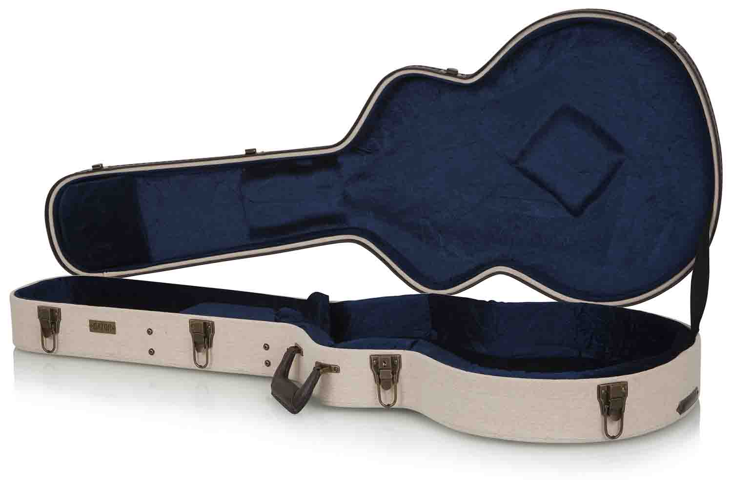 Gator Cases GW-JM 335, Deluxe Wood Case for Semi-Hollow Electric Guitars - Hollywood DJ