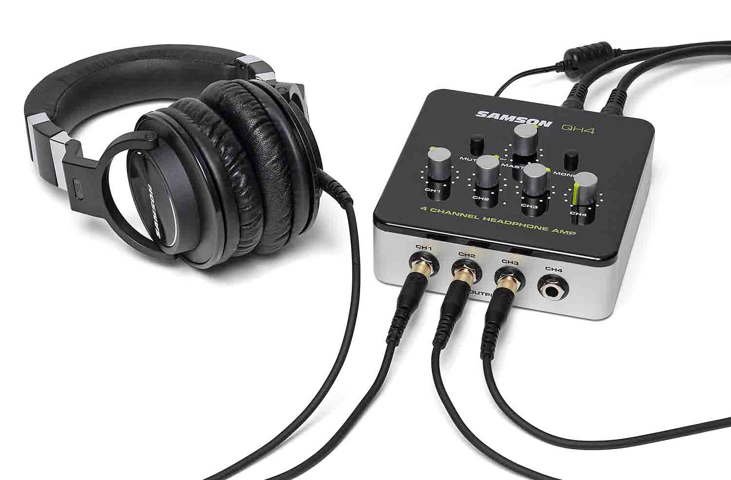 Samson QH4, 4-Channel Headphone Amplifier - Hollywood DJ