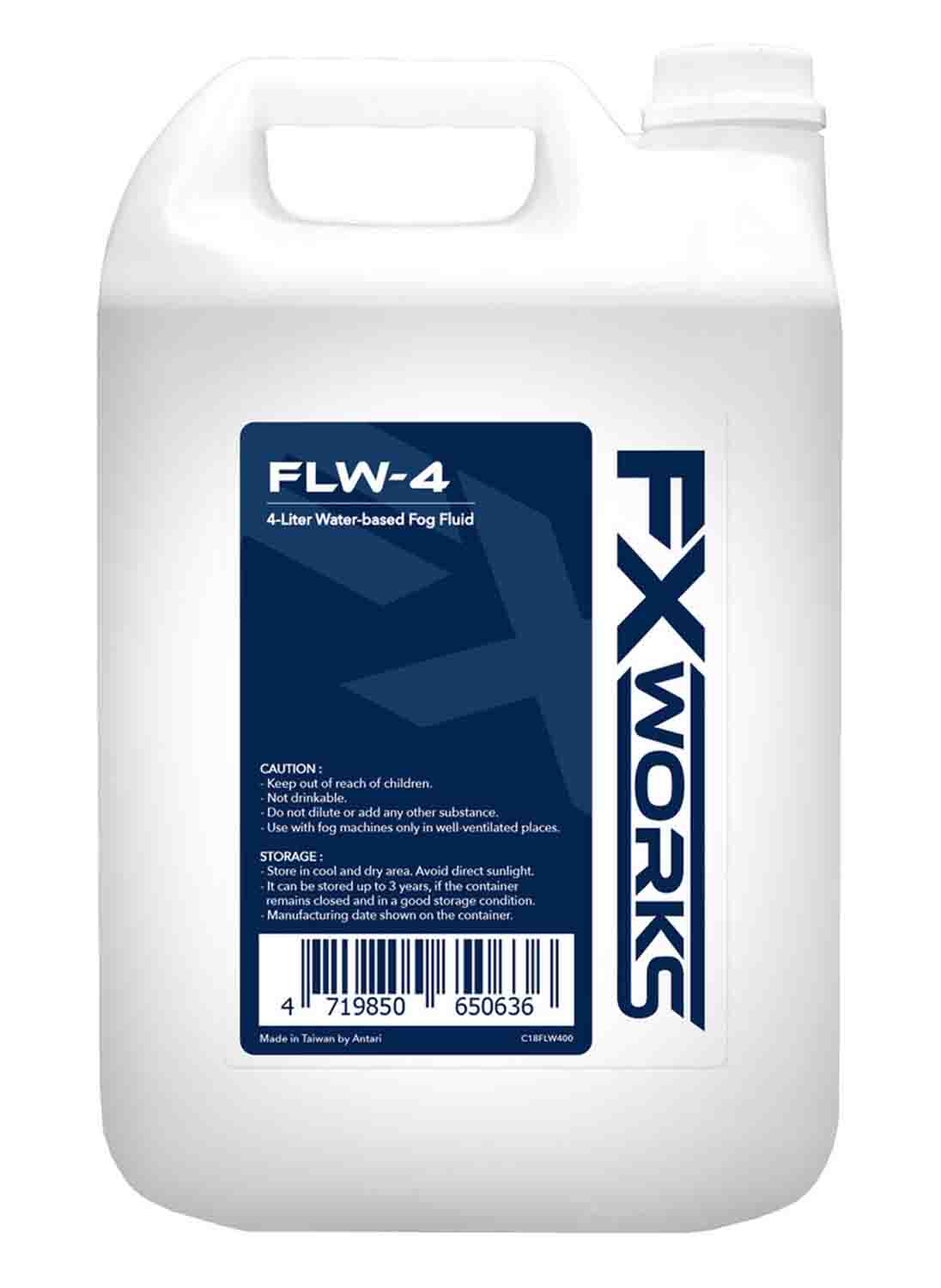 Antari FLW-4 FX Works Fog Fluid - 4L Bottle - Hollywood DJ