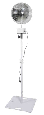 ProX X-MOTOS-WH Motos Universal Mirror Ball Oscillating 1RPM Motor Mounts up to 30" - White Finish - Hollywood DJ