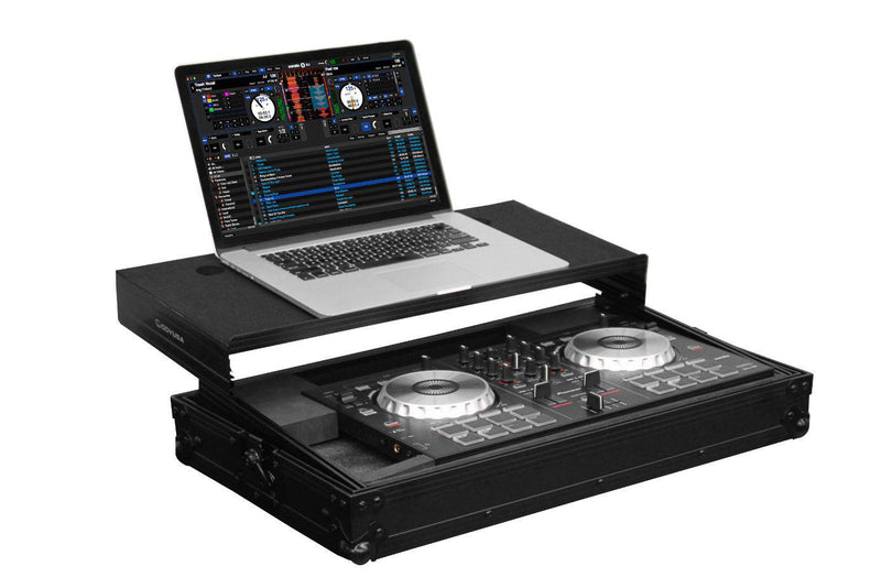 Open Box: Odyssey FRGSPIDDJSBBL Black Label Glide Style Case - Hollywood DJ