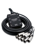 Hosa SH-8X0-25 Little Bro’ 8-Channel Sub Snake (Black) - 25 Feet Hosa