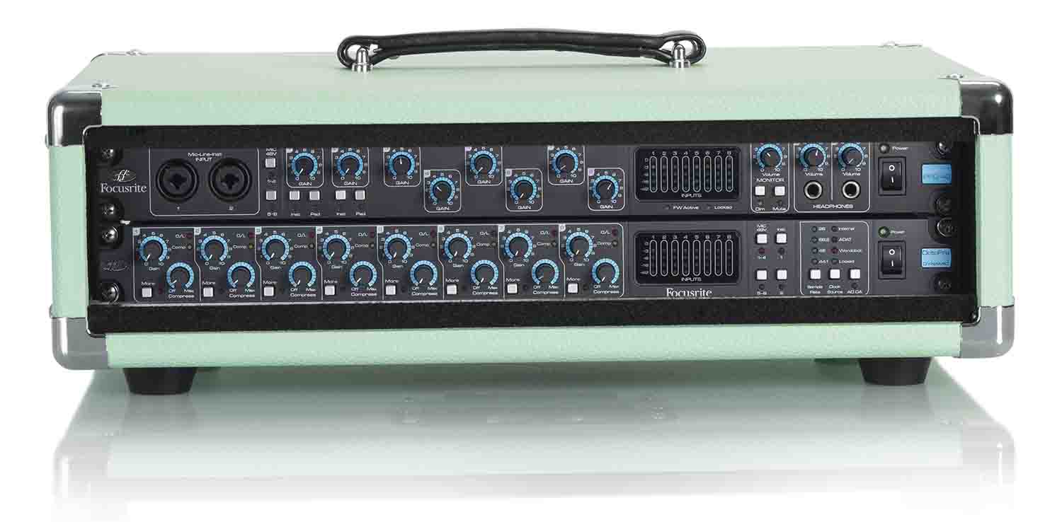 Gator Cases GR-RETRORACK-2SG Vintage Amp Vibe Rack Case - 2U Seafoam Green - Hollywood DJ