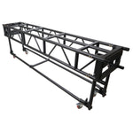 ProX XT-PRERIG10FTBLK, 10' FT Pre-Rig Truss Segment with Removable Rolling Base System - Black ProX Cases