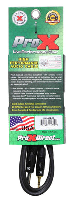 Prox XC-MS05 Balanced TRS-M Mini 1/8" to TRS-M High Performance Audio Cable - 5 Feet - Hollywood DJ