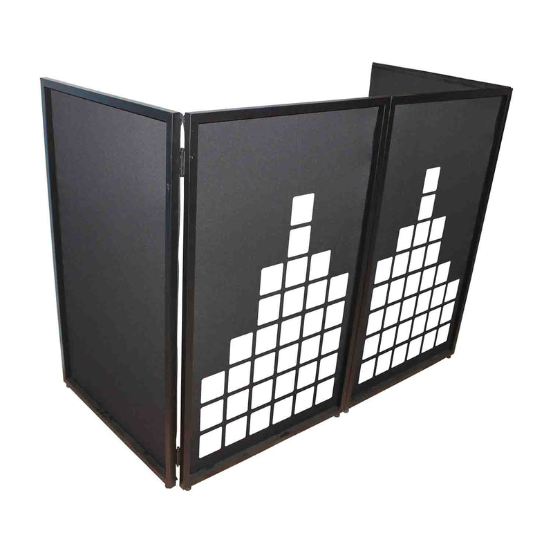 REPLACEMENT SCRIMS ProX XF-SMETERX2 Set of 2 Sound Meter Facade Enhancement Scrims - White Print on Black by ProX Cases