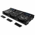Odyssey FZ12CDJWXD2BL Coffin Flight Case For 12″ Format DJ Mixer and Two Large Format Media Players Odyssey