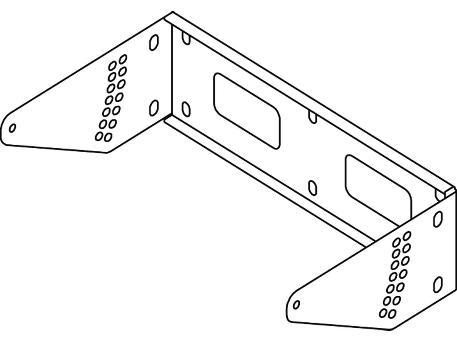 dB Technologies WB-LP8H WHITE Horizontal Bracket for LVX P8 - White - Hollywood DJ