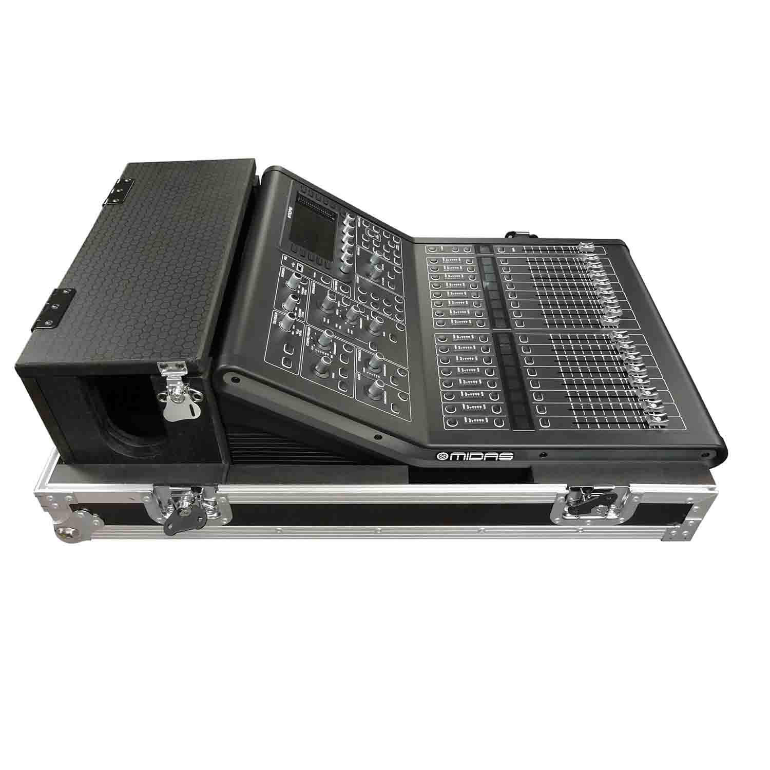 ProX XS-MIDM32RDHW DJ Flight Case for Midas M32R Console with Doghouse, Wheels - Hollywood DJ