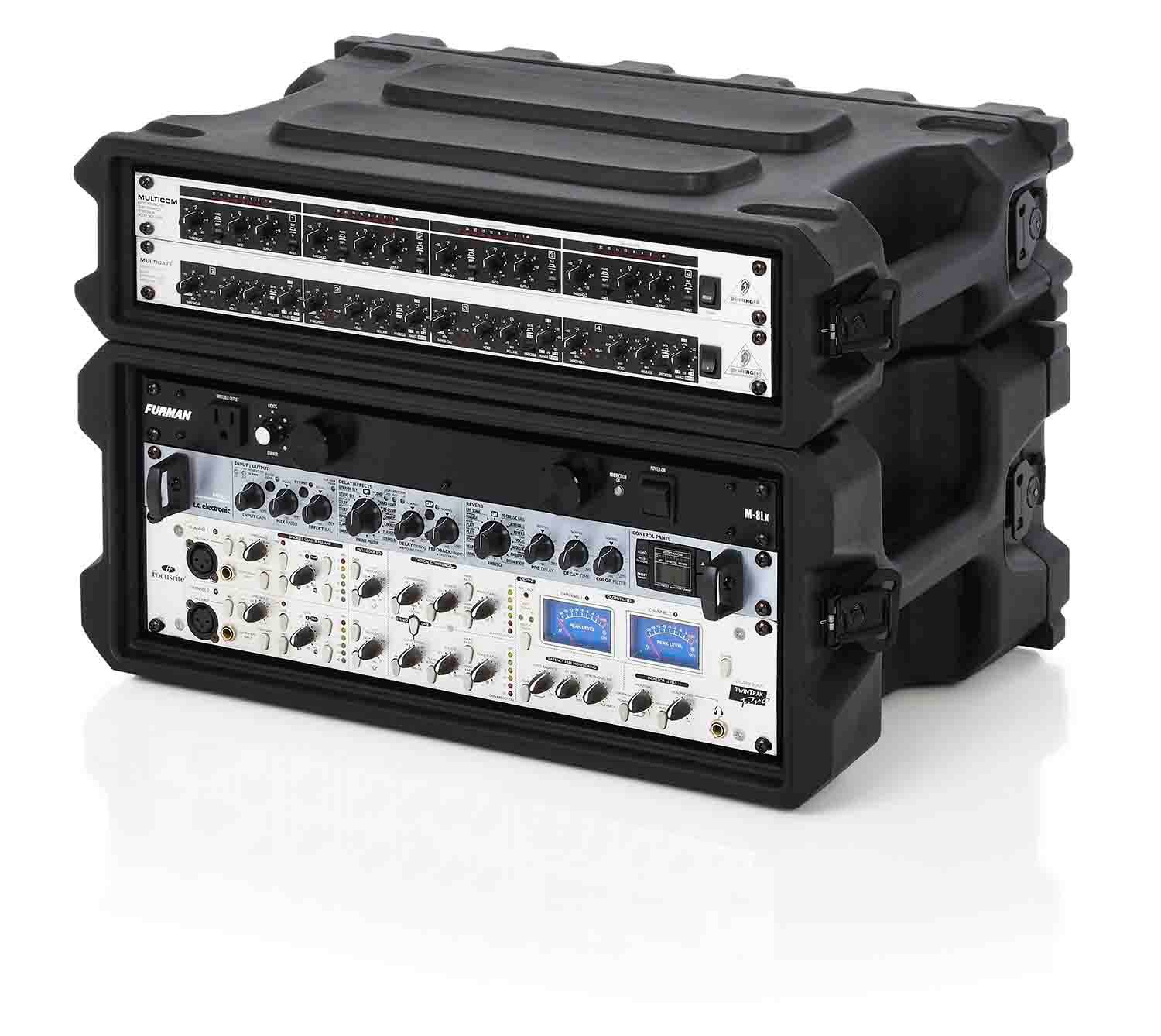 Gator Cases G-PRO-4U-13, 4U Deep Molded Audio Rack Case - 13 Inch - Hollywood DJ