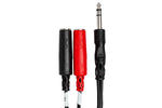 Hosa YPP-117 Stereo Breakout Cable 1/4 in TRS to Dual 1/4 in TSF - Hollywood DJ