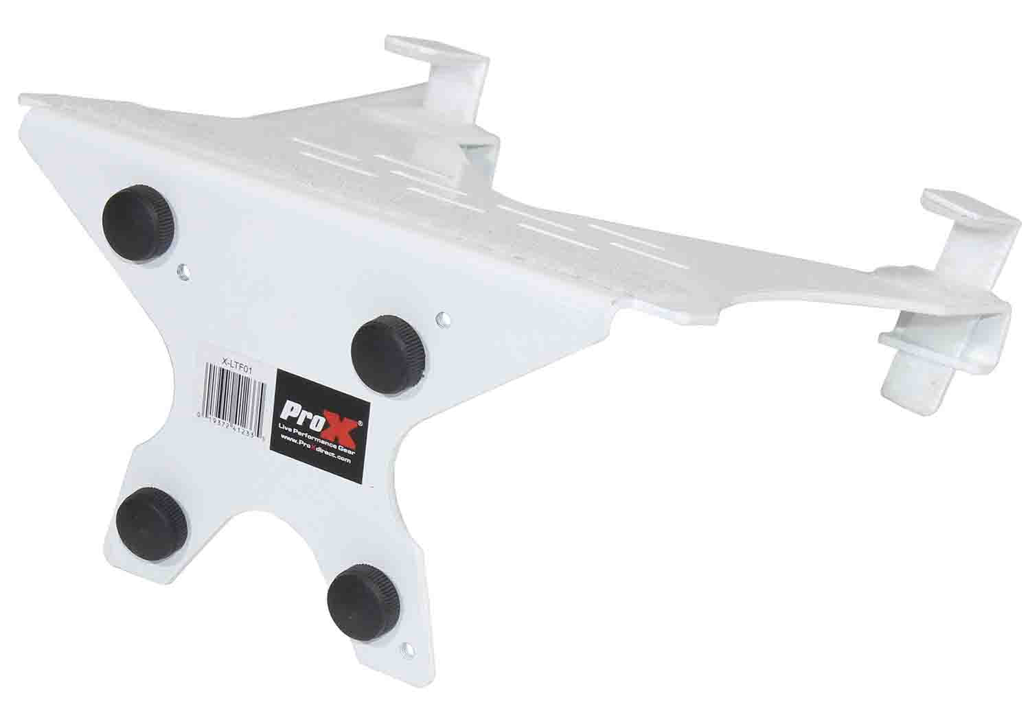 ProX X-LTF01WH Laptop Shelf Tray for Monitor VESA Arm Mount - White - Hollywood DJ