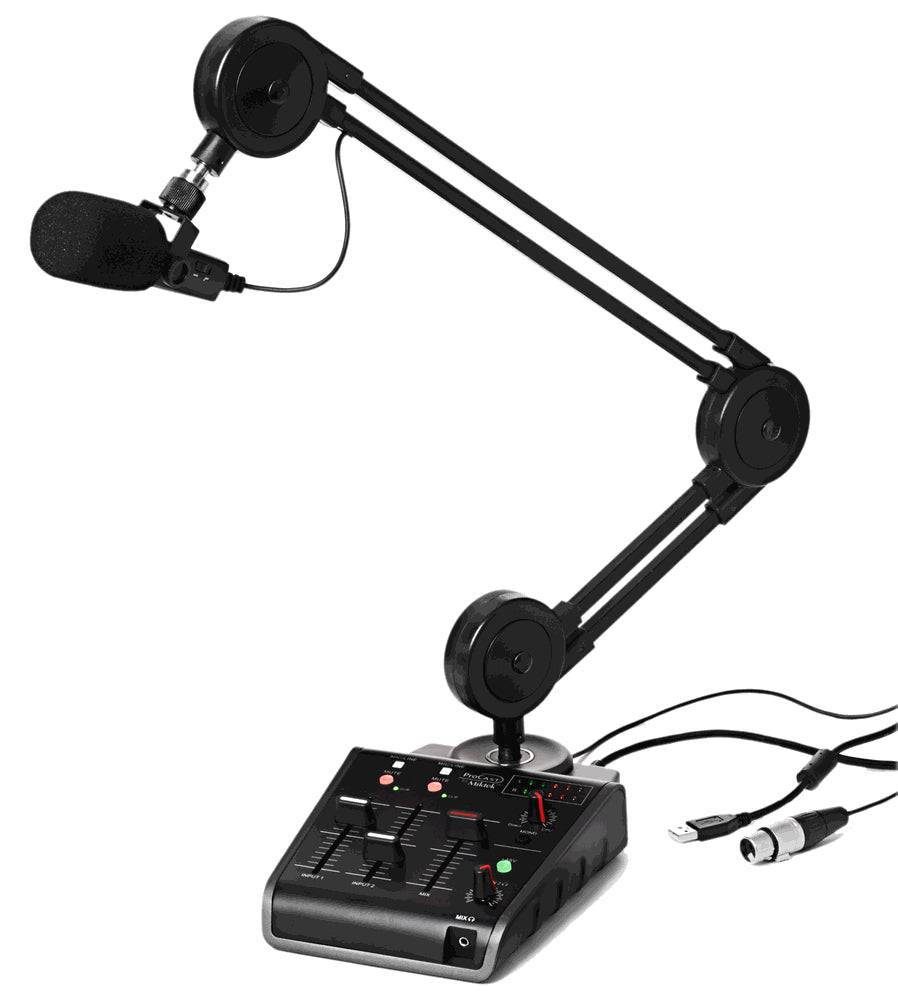 MikTek Podcast Equipment Microphone Mixer Stand