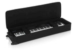 Gator Cases GK-88 SLIM Rigid EPS Foam Lightweight Case for 88 Note Keyboards with Wheels - Hollywood DJ