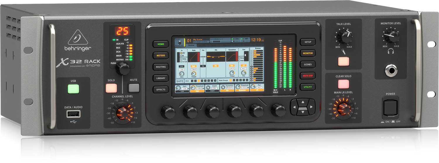 B-Stock: Behringer X32 RACK, 40-Input 25-Bus Digital Rack Mixer with USB Audio Interface - Hollywood DJ