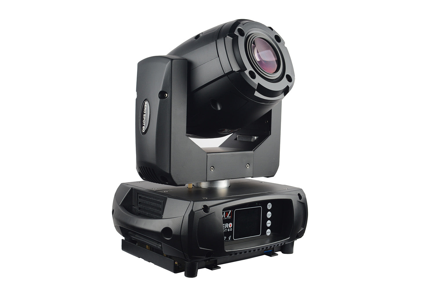 JMAZ JZ3003 LED Spot Moving Head Light AERO SPOT 60 With 60w Battery and Prism, Color, Gobo Wheel - Hollywood DJ