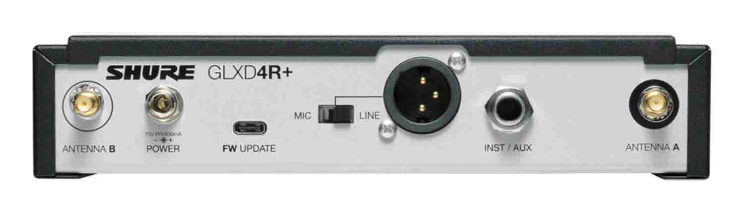 Shure GLXD14R+/85-Z3 Digital Wireless Rack System with WL185 Lavalier Microphone - Hollywood DJ