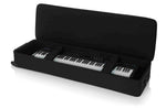Gator Cases GK-88 XL Rigid Lightweight Case for Extra Long 88 Note Keyboards with Wheels - Hollywood DJ
