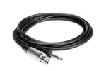 Hosa PXF-105 Unbalanced Interconnect Cable XLR3F to 1/4 in TS - 5 Feet - Hollywood DJ
