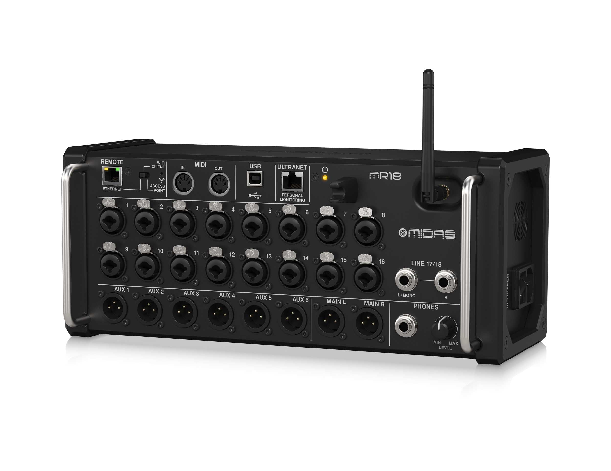 Midas MR18, 18 Input Digital Mixer for iPad/Android Tablets by Midas