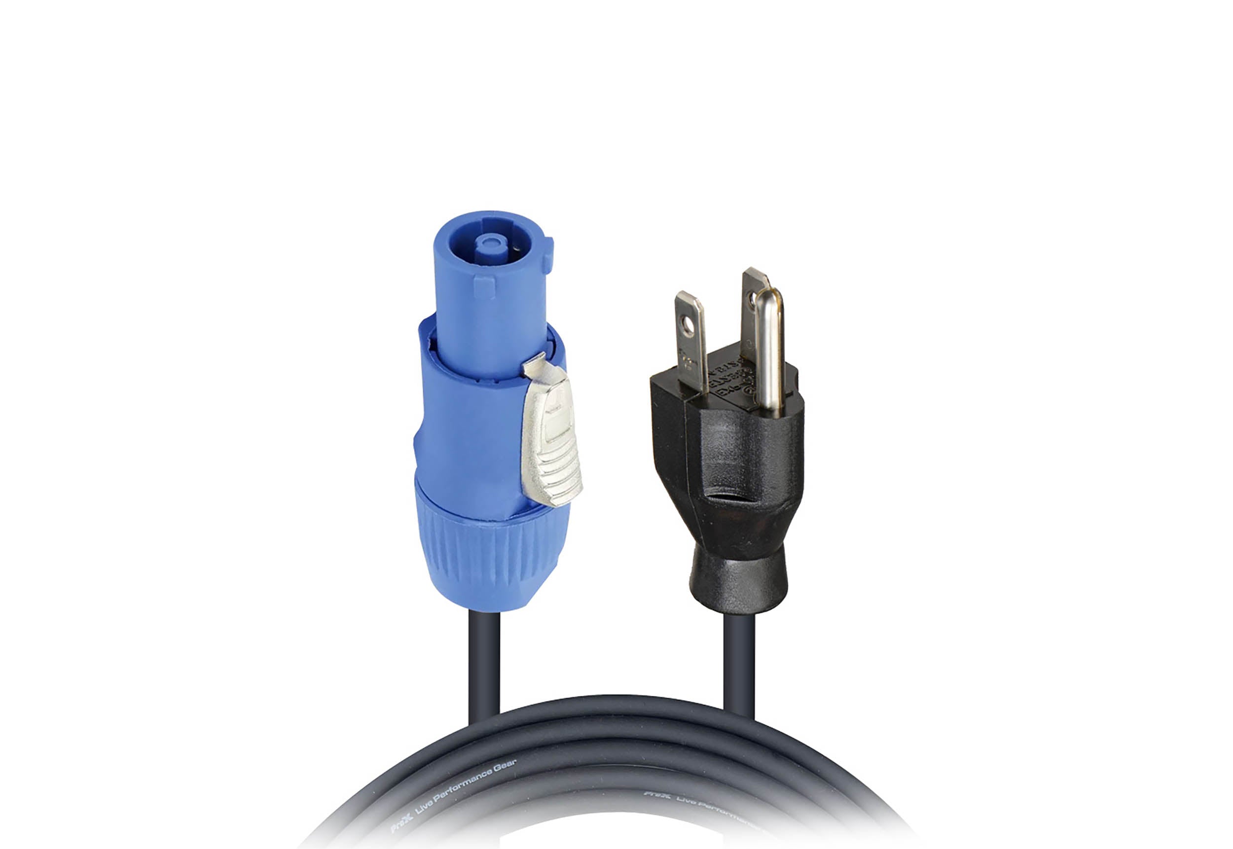 ProX XC-PWCE14-06, 14 AWG High Performance Power Cord NEMA 5-15 Edison to Blue Male for Powercon Compatible Devices - 6 Feet by ProX Cases