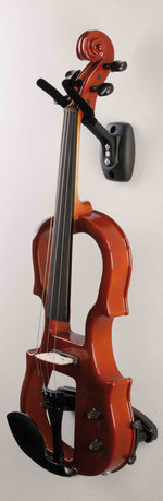 K&M 16580 Violin Wall Holder - Black - Hollywood DJ