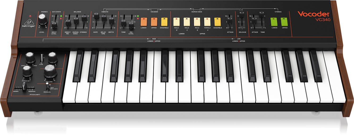 Behringer VOCODER VC340, Authentic Analog Vocoder For Human Voice and Strings - Hollywood DJ