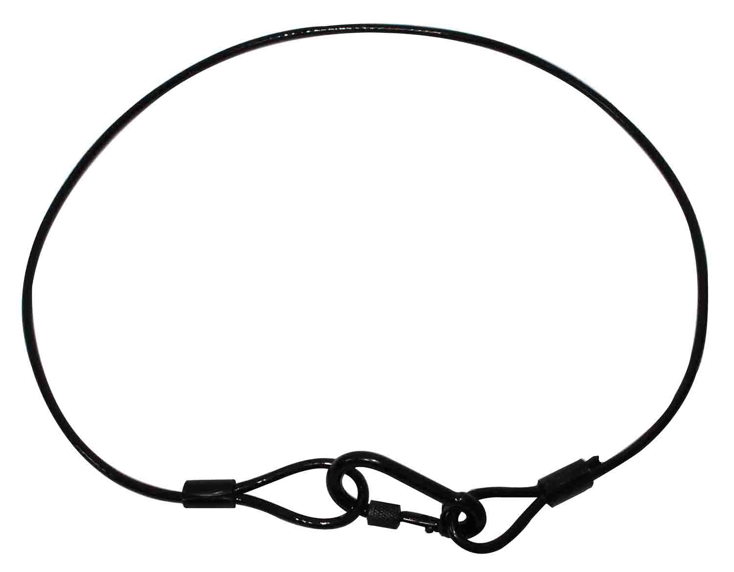 ProX T-SC30-BK 30" Safety Cable - Black - Hollywood DJ