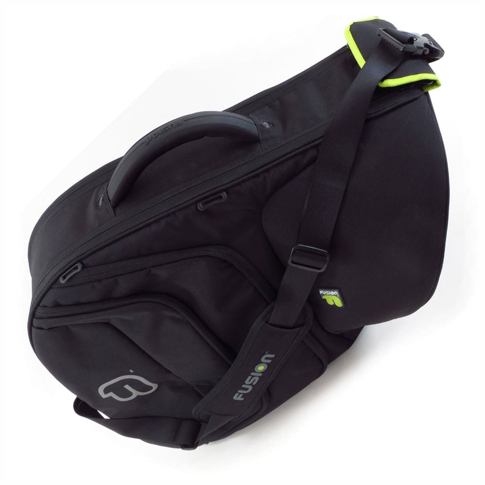 Fusion FB-UB-08-BK, Urban French Horn Fixed Bell Gig Bag (Black) - Hollywood DJ