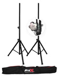 ProX T-SS18P Set of 2 Heavy Duty Speaker Tripod Stands with Bag - 6 ft (44"-72")
