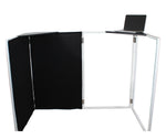 ProX XF-CSB X2, Set of 2 Aluminum Corner Shelves for DJ Facade - Black - Hollywood DJ