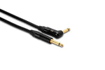 Hosa CGK-010R, Neutrik Straight to Right-Angle Edge Guitar Cable - 10 feet Hosa