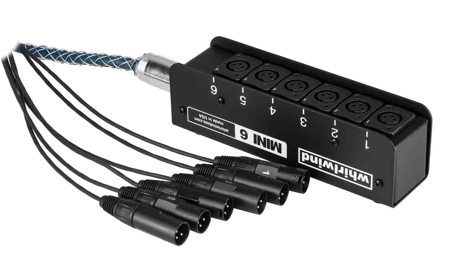 Whirlwind MS-6-M-NR-050 Heavy-Duty Low-Profile Powder Coated Steel Stage Box with Whirlwind Connectors - Hollywood DJ