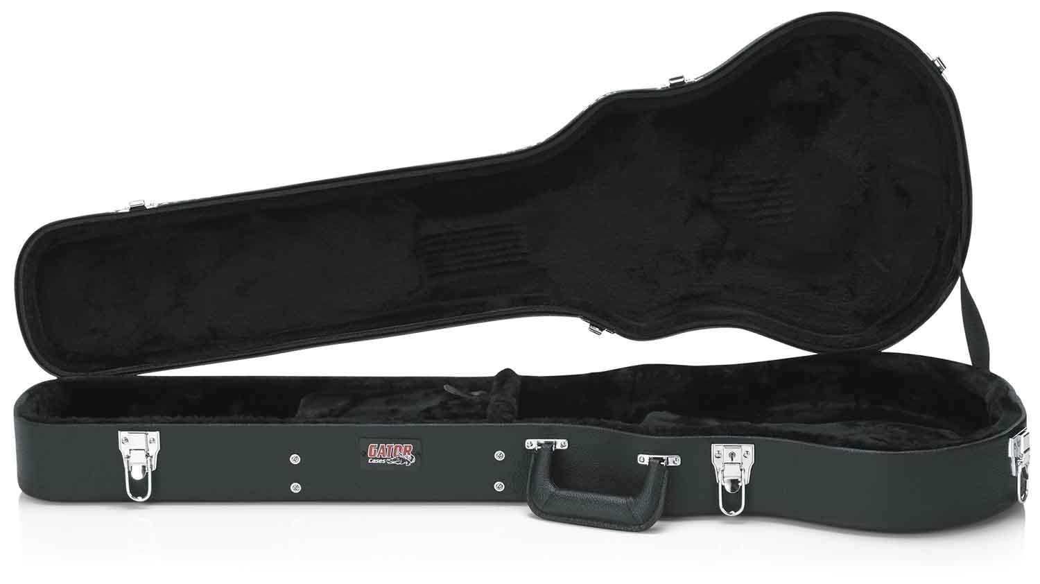 Gator Cases GW-LPS Deluxe Wood Case for Single-Cutaway Guitars - Black - Hollywood DJ
