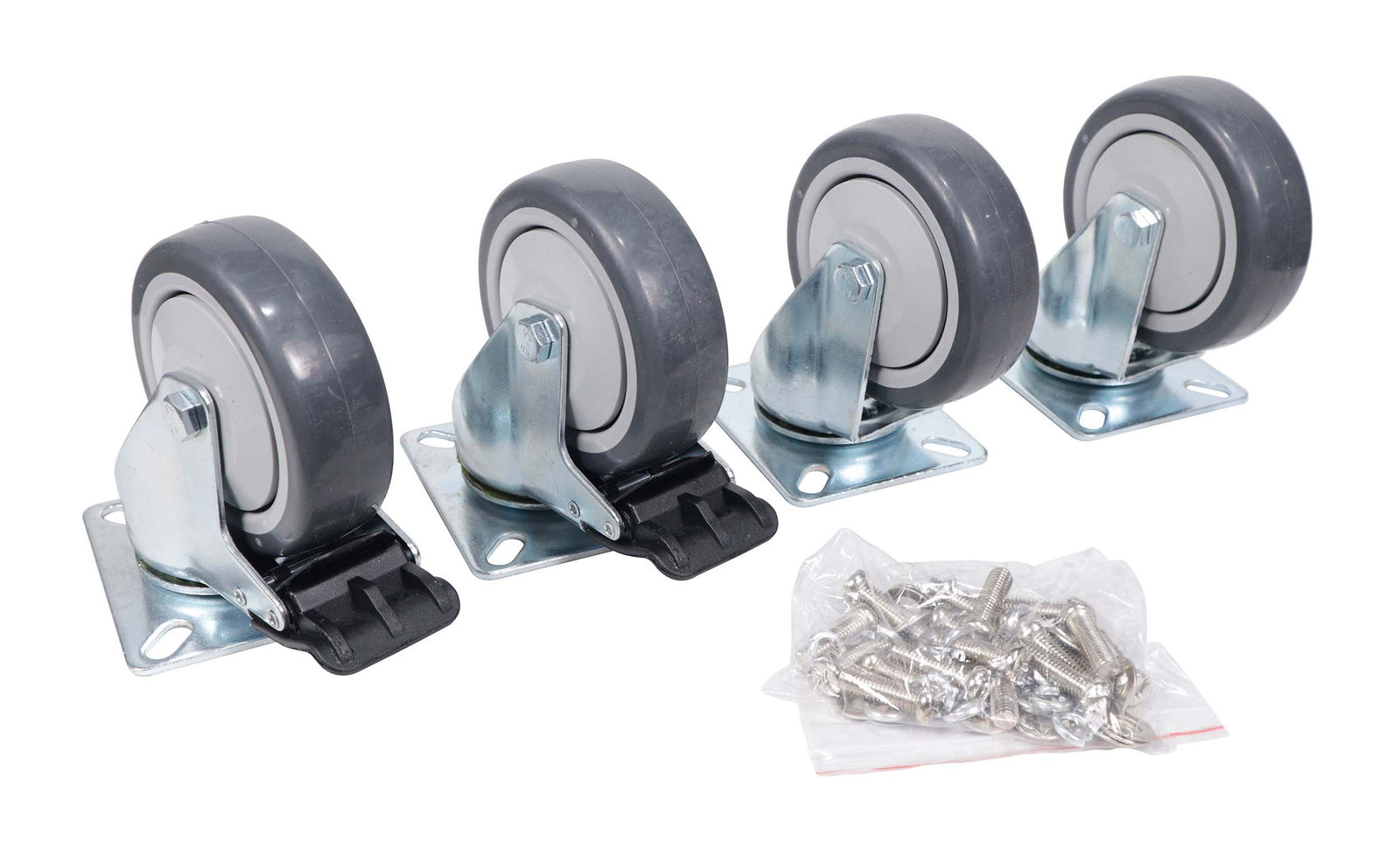 ProX X-CASTER4BLK100X80, Set of (4) Black Replacement 4-inch Industrial Grade Caster Wheels by ProX Cases