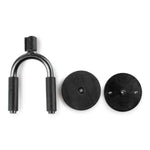 Levy's Leathers LVY-FGHNGR-SMBK Smoke Forged Guitar Hanger with Black Leather - Hollywood DJ