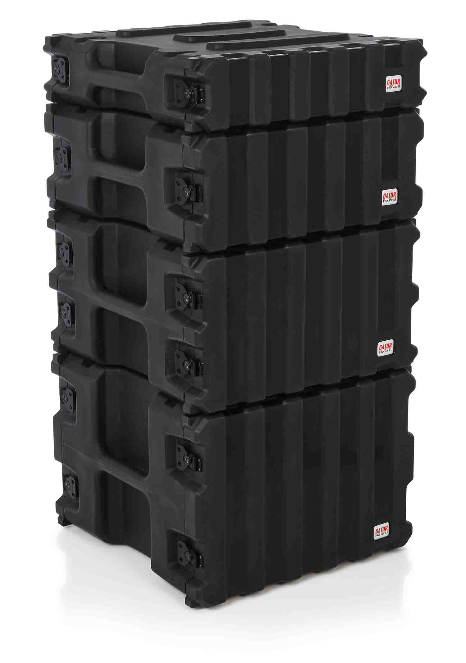 Gator Cases G-PRO-6U-19, 6U Deep Molded Audio Rack Case - 19 Inch - Hollywood DJ