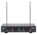 Samson SWS212HH-E, Stage 212 Frequency Agile Dual Channel Handheld VHF Wireless System - 173 to 198 MHz - Hollywood DJ